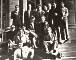 Le groupe des Cobra belges lors de la dernière exposition Cobra à Liège en 1951